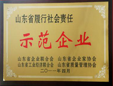 鲁商集团被授予“山东省履行社会责任示范企业”荣誉称号